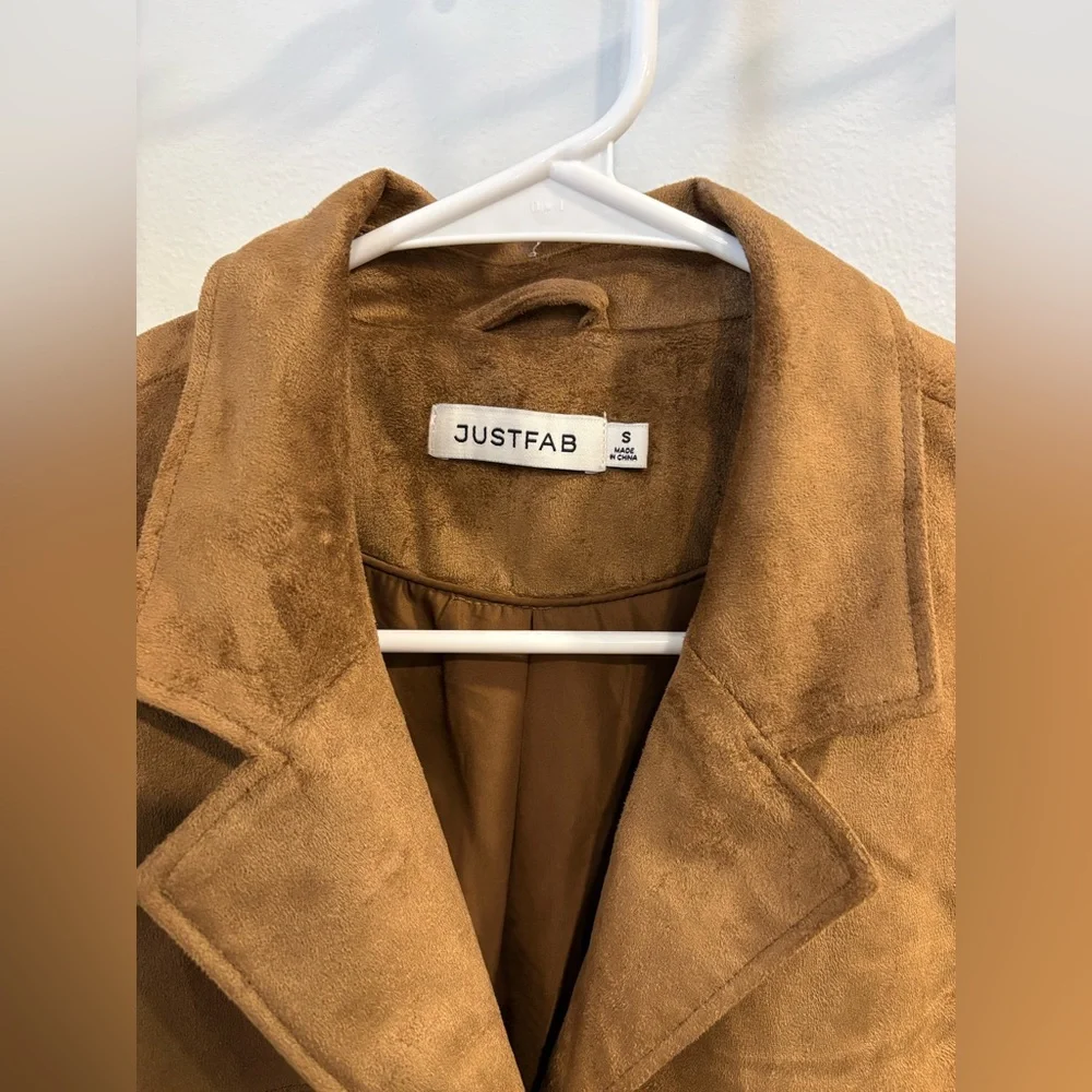 JustFab Tan Women's Blazer - Picture 3 of 10